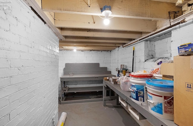 1507 S Lakeview Blvd, Lorain, OH 44052 - unfinished basement with a workshop area