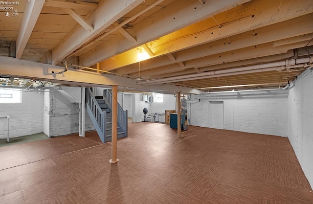 1507 S Lakeview Blvd, Lorain, OH 44052 - below grade area featuring stairway and a wealth of natural light