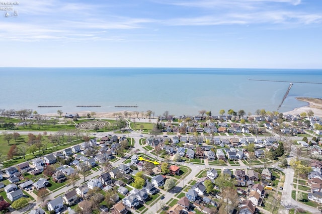 1507 S Lakeview Blvd, Lorain, OH 44052 - birds eye view of property featuring a water view and a residential view