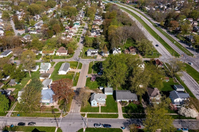 birds eye view of property featuring a residential view