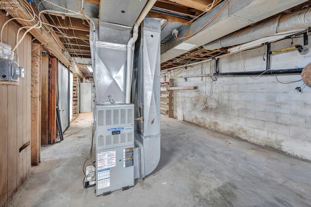 1733 County Road 302, Bellevue, OH 44811 - unfinished below grade area with heating unit