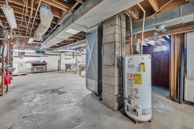 1733 County Road 302, Bellevue, OH 44811 - unfinished below grade area featuring water heater