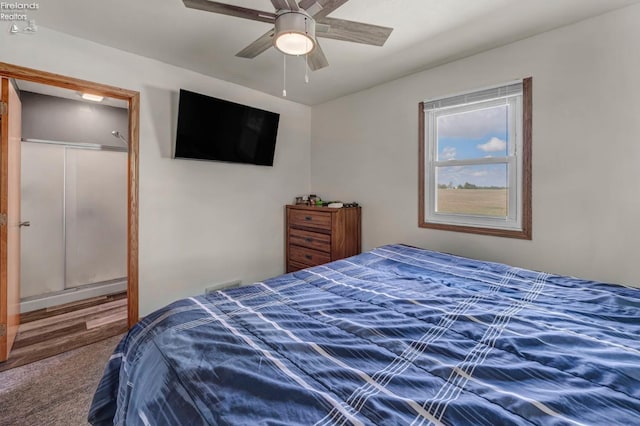 1733 County Road 302, Bellevue, OH 44811 - carpeted bedroom featuring a ceiling fan