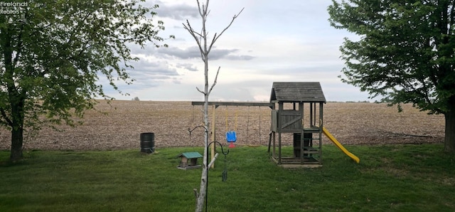 1733 County Road 302, Bellevue, OH 44811 - view of jungle gym with a yard and a view of rural / pastoral area