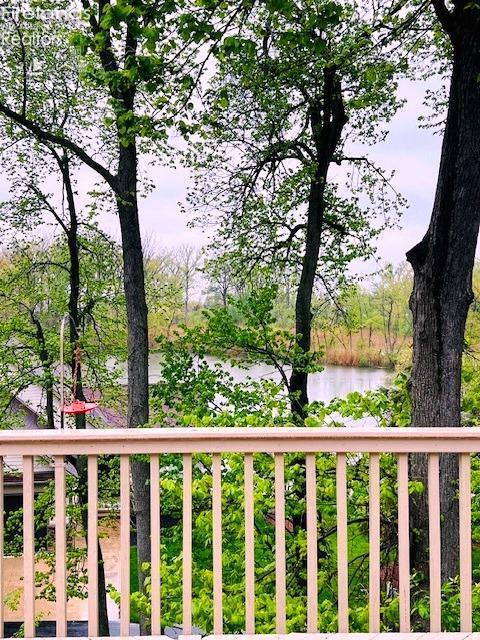 3535 E High Point Ln, Port Clinton, OH 43452 - wooden deck featuring a water view