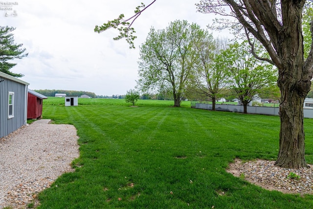 5033 Crestline Rd, Bucyrus, OH 44820 - view of yard with a storage shed and an outbuilding