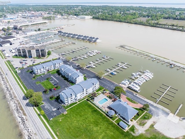264 Clinton Reef Dr, Port Clinton, OH 43452 - bird's eye view of a nearby body of water and numerous boat docks
