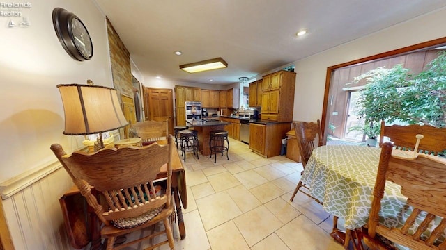 66 Hillcrest Dr, Willard, OH 44890 - dining area featuring recessed lighting and light tile patterned floors