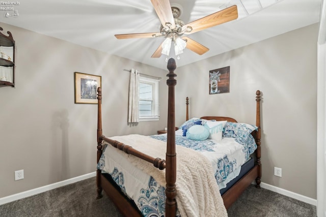 515 Berlin Rd, Huron, OH 44839 - carpeted bedroom featuring baseboards and ceiling fan