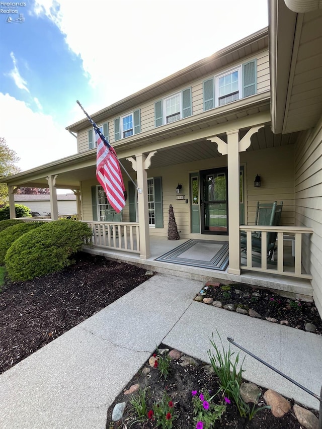 378 Lelar St, Tiffin, OH 44883 - property entrance with covered porch