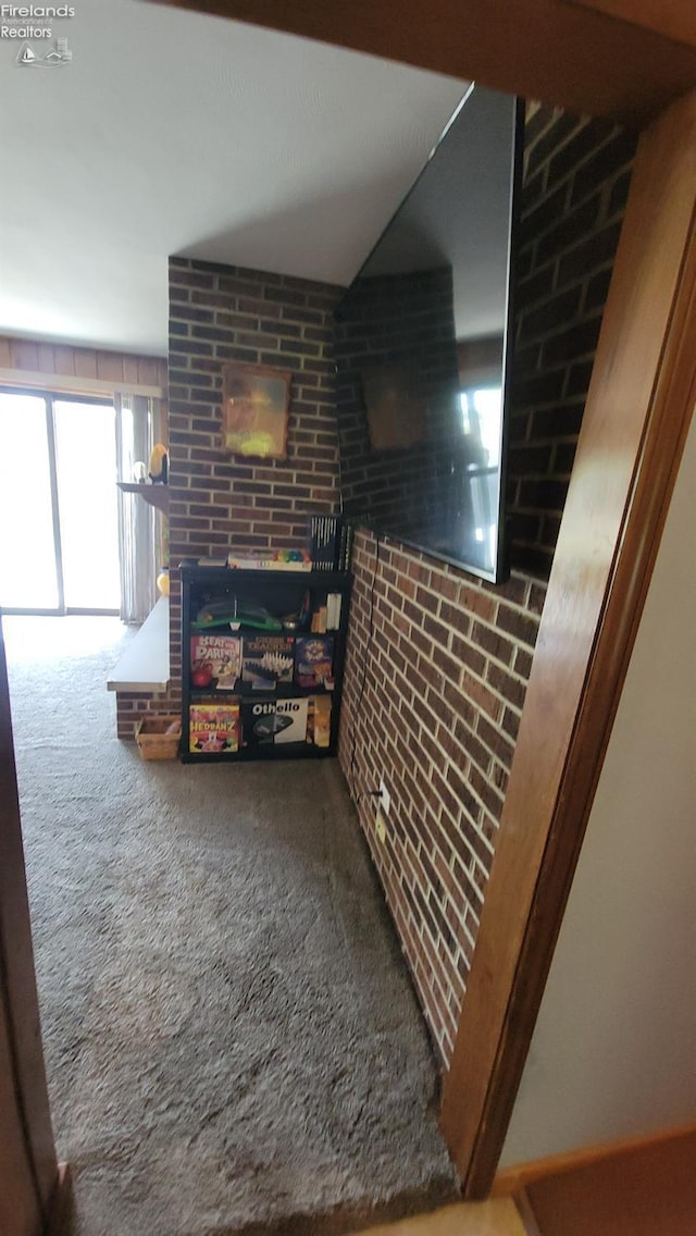 903 N Warpole, Upper Sandusky, OH 43351 - unfurnished living room featuring carpet flooring