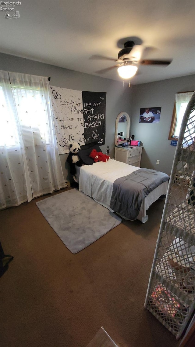 903 N Warpole, Upper Sandusky, OH 43351 - carpeted bedroom with a ceiling fan