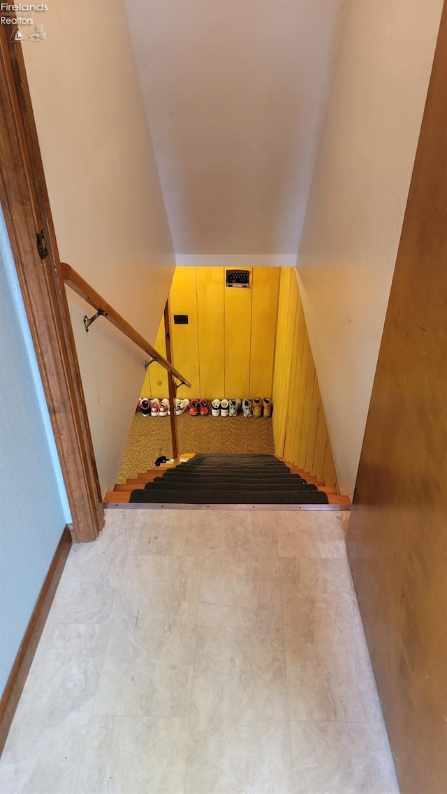 903 N Warpole, Upper Sandusky, OH 43351 - stairway with vaulted ceiling
