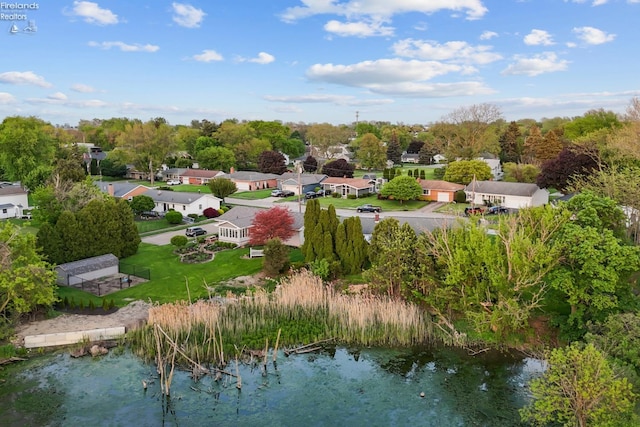 aerial perspective of suburban area
