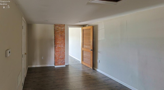 108 Spring St, Willard, OH 44890 - empty room featuring baseboards and dark wood finished floors