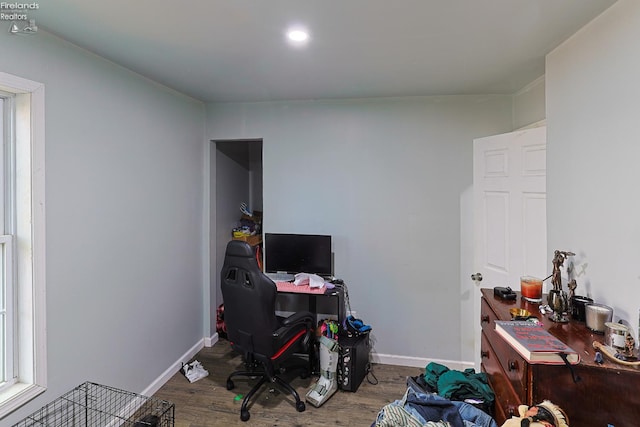 108 Spring St, Willard, OH 44890 - home office with wood finished floors