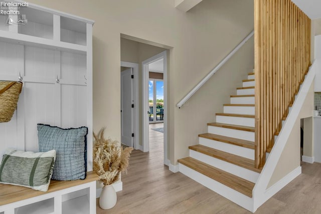 1861 N Opfer Lentz Rd, Martin, OH 43445 - mudroom featuring wood finished floors and baseboards