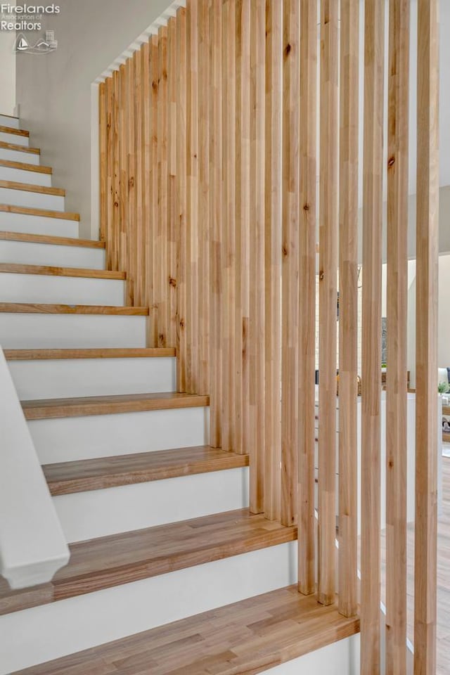 1861 N Opfer Lentz Rd, Martin, OH 43445 - stairs with wood finished floors