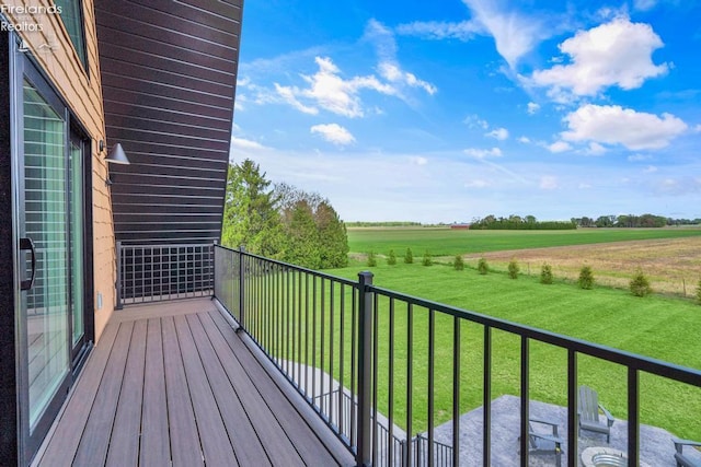 1861 N Opfer Lentz Rd, Martin, OH 43445 - deck with a view of countryside and a lawn