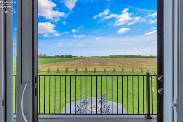 1861 N Opfer Lentz Rd, Martin, OH 43445 - balcony with a rural view