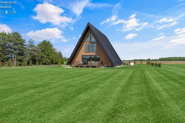 1861 N Opfer Lentz Rd, Martin, OH 43445 - rear view of property featuring a yard