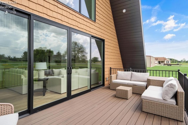 1861 N Opfer Lentz Rd, Martin, OH 43445 - wooden deck with an outdoor hangout area