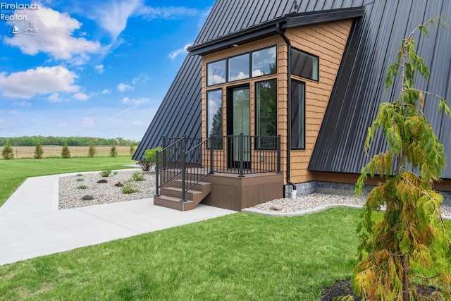 1861 N Opfer Lentz Rd, Martin, OH 43445 - view of home's exterior featuring a lawn