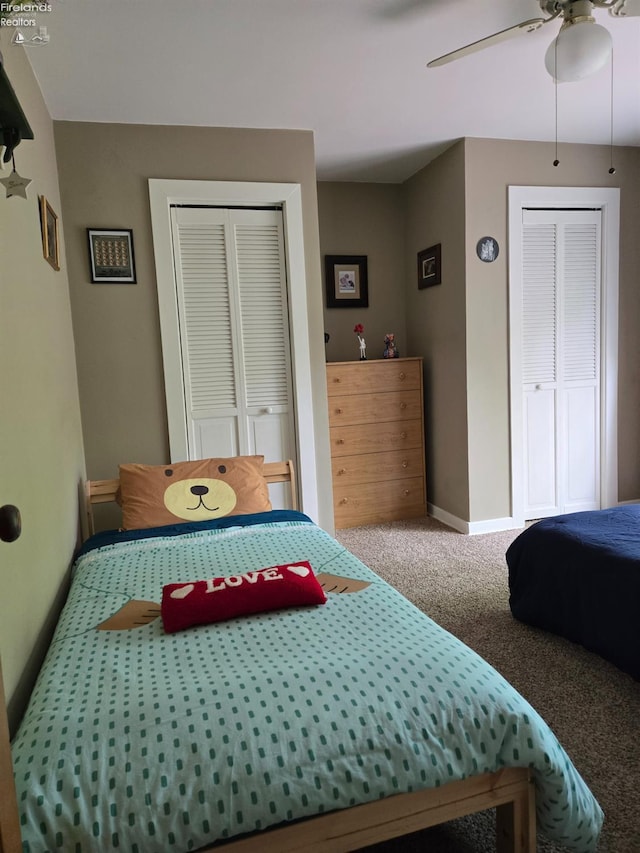 29 Scheiber St, Tiffin, OH 44883 - carpeted bedroom featuring baseboards and ceiling fan