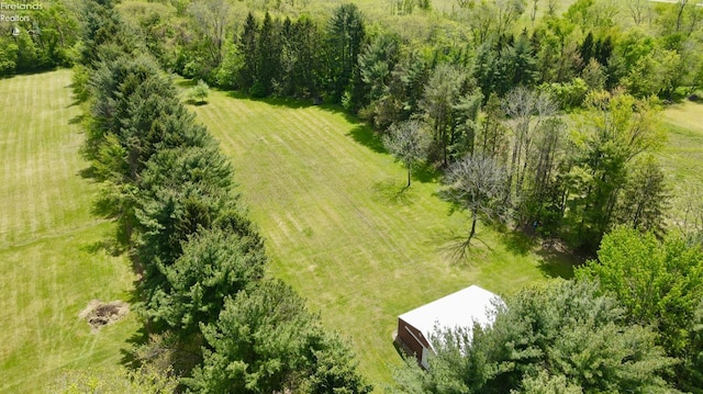 aerial view of sparsely populated area