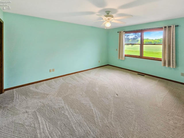 110 Orchard Grove Dr, Clyde, OH 43410 - carpeted empty room with a ceiling fan and baseboards