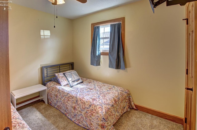 5475 E Mabel Dr, Port Clinton, OH 43452 - bedroom with carpet flooring and ceiling fan