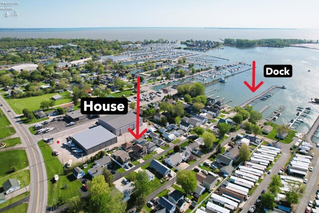 5475 E Mabel Dr, Port Clinton, OH 43452 - view of property location with numerous boat docks and a nearby body of water