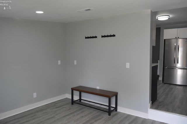 26 Marshall St, Norwalk, OH 44857 - empty room featuring wood finished floors, baseboards, and recessed lighting