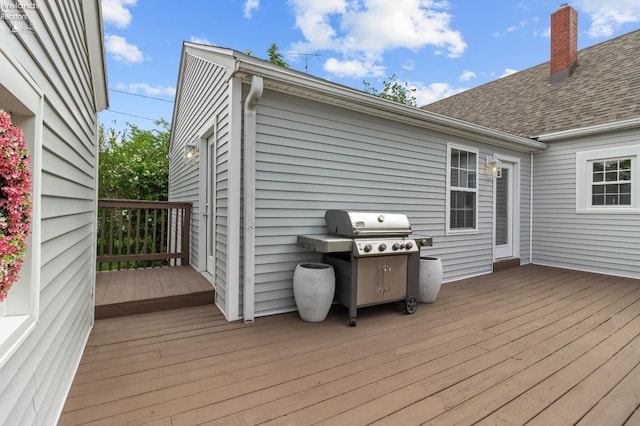 625 Laurel Ave, Port Clinton, OH 43452 - wooden deck with area for grilling