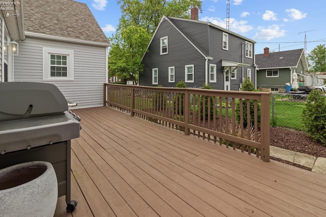 625 Laurel Ave, Port Clinton, OH 43452 - deck featuring grilling area and fence