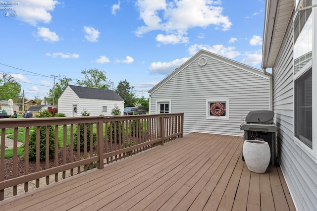 625 Laurel Ave, Port Clinton, OH 43452 - wooden terrace with a grill