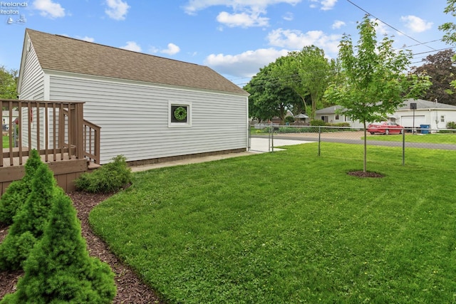 625 Laurel Ave, Port Clinton, OH 43452 - view of yard featuring a wooden deck