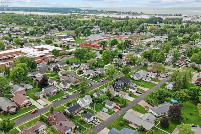 625 Laurel Ave, Port Clinton, OH 43452 - aerial view of property and surrounding area with a large body of water and nearby suburban area