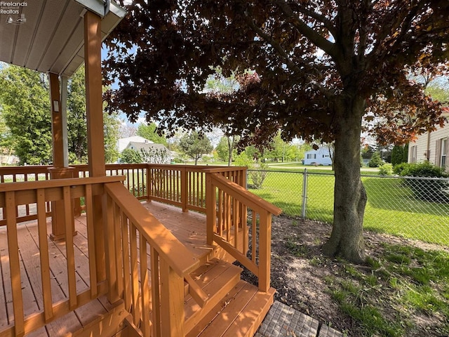 1168 Platt St, Martin, OH 43445 - view of wooden deck