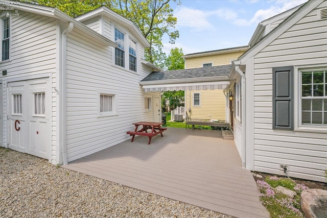 236 Elm Ave, Lakeside, OH 43440 - view of wooden terrace