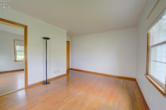 419 Kinney St, Bellevue, OH 44811 - spare room featuring light wood-style flooring, healthy amount of natural light, and baseboards