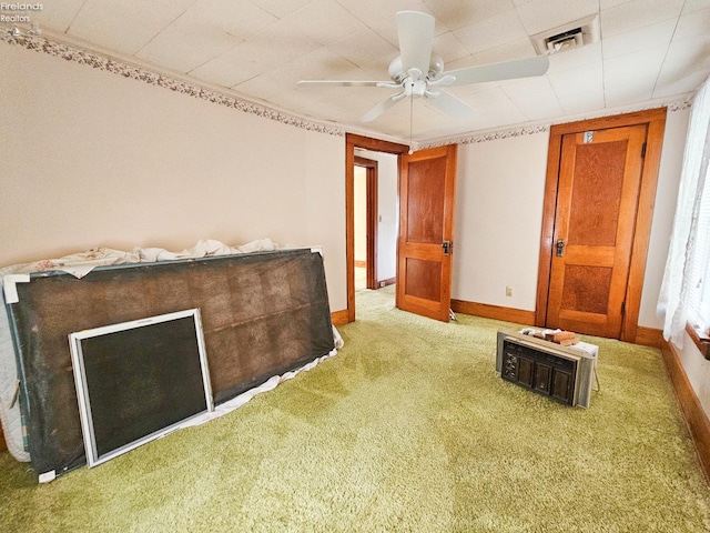 124 Walter St, Bellevue, OH 44811 - bedroom featuring light colored carpet, baseboards, and a ceiling fan