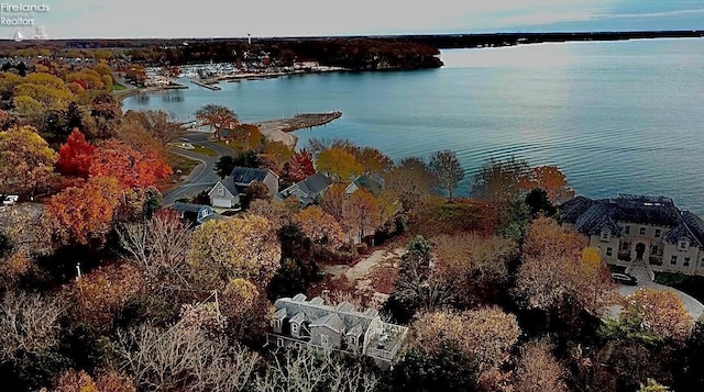 3540 N Surfside Dr, Port Clinton, OH 43452 - aerial view of property and surrounding area with a nearby body of water