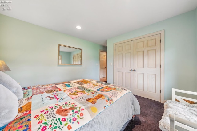 3999 NE Catawba Rd Unit 29, Port Clinton, OH 43452 - bedroom with a closet, carpet, and recessed lighting