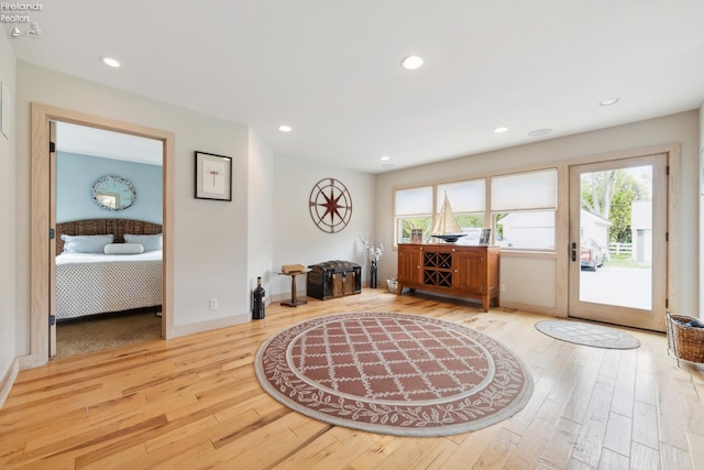 3999 NE Catawba Rd Unit 29, Port Clinton, OH 43452 - foyer entrance with wood-type flooring, healthy amount of natural light, recessed lighting, and baseboards