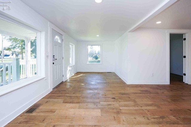 612 2nd St, Fremont, OH 43420 - foyer featuring recessed lighting, baseboards, and wood finished floors