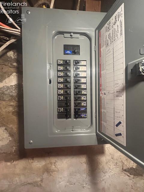 201 Heter St, Bellevue, OH 44811 - utility room with electric panel