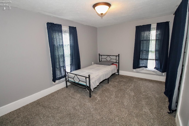 134 Hobson St, Bellevue, OH 44811 - bedroom with carpet, a textured ceiling, and baseboards