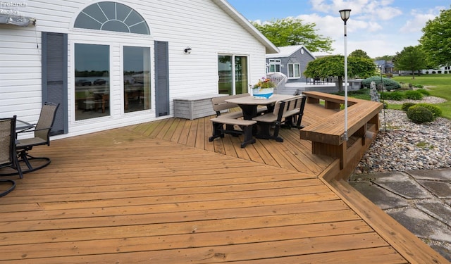 6485 E Harbor Rd Unit 38, Marblehead, OH 43440 - deck featuring outdoor dining space