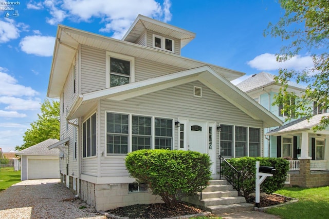 713 Madison St, Port Clinton, OH 43452 - traditional style home featuring an outdoor structure and a garage